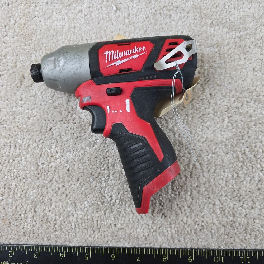 Milwaukee Impact Driver Red M12‎ 1/4 Hex Cordless Tool Only 2462-20